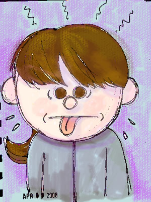 self portrait after running