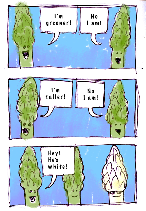 fighting asparagus