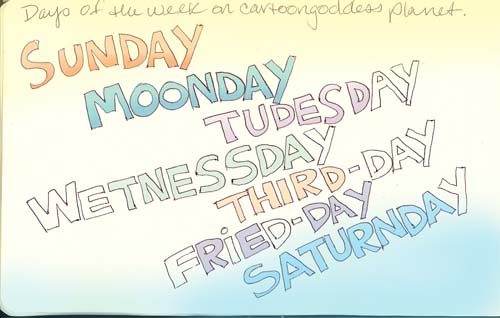days of the week