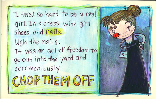 real girl in a dress